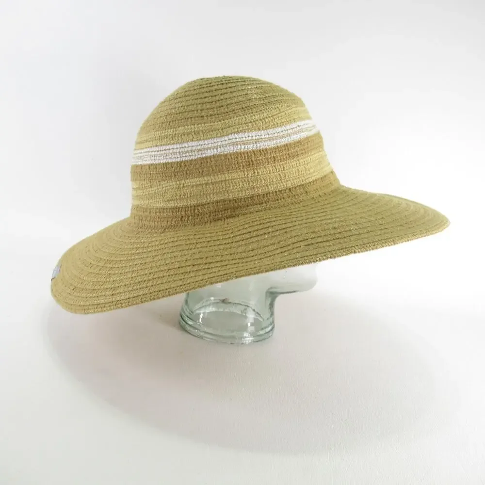 Columbia Sun Hat Women One Size Large Summer Shade Pastel Striped Dome